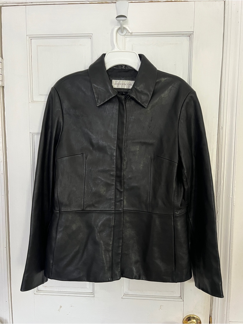 Vintage Black Leather Jacket - Jones New York